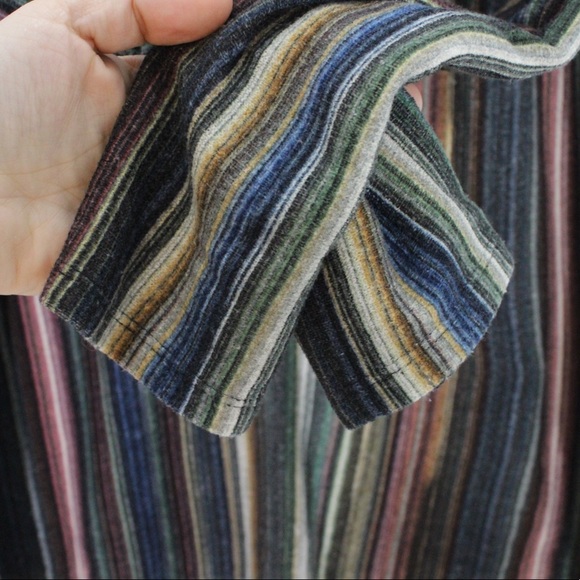 MONTEAU Faith and Joy Multi-colour Rainbow Stripe Knit Top Shirt Small S - Picture 8 of 9